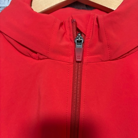 Sweaty Betty Fast Track Full Zip Through  Pentas Red Hoodie Running Jacket NWOT - Picture 9 of 12